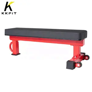 KKFIT Alta Qualidade Exercício Comercial Ajustável Haltere Peso Bench Power Flat Weightlifting banco