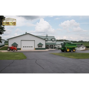 Bâtiment à structure métallique, hangar à chevaux en acier, porcherie préfabriquée, entrepôt à ossature métallique, manège pour chevaux, bâtiment d'élevage caprin - Product Image 5
