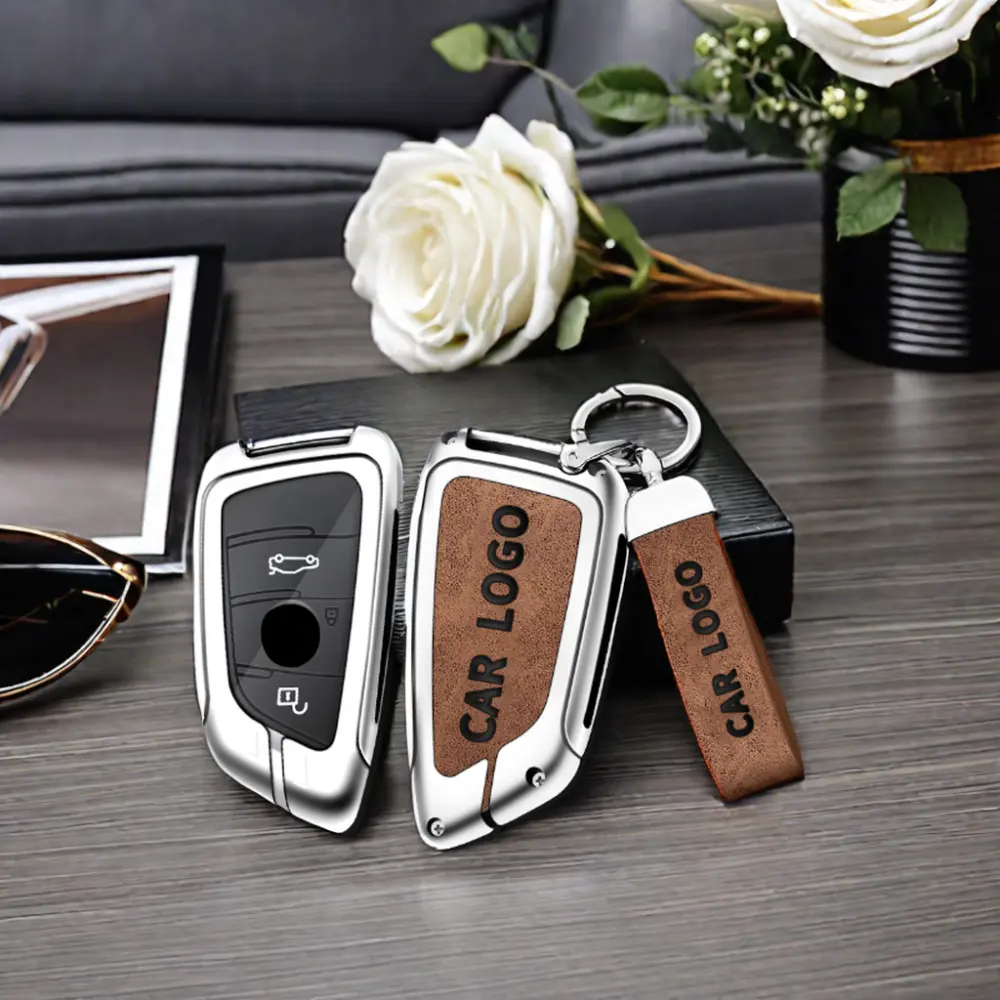 For Keychain Bmw Manufacturer Low Price Zinc Alloy China Wholesale Genuine Leather Car Key Case