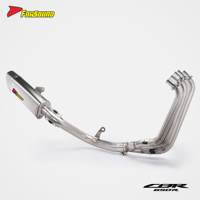 Sistema de Escape para Motocicleta Forsound, Precio de Fábrica al por Mayor, Sección Central Delantera de Fibra de Carbono para Honda CBR650R