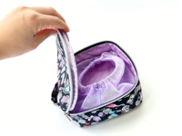 Trousse de Maquillage Portable Imprimée Motif Barbe à Papa Grande Capacité Imperméable Sac de Voyage Suspendu Pochette Cosmétique