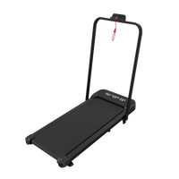 Caminadora Doméstica Resistente con Pantalla LED, Plegable, Multifuncional, Equipo de Ejercicio para Gimnasio en Casa