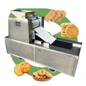 Automatic Depositor Wafer Crispy Small Scale Bakery Custom Soft Salty Roller Biscuit and Cookie Make Machine Home