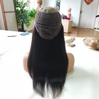 Peluca Médica con Frente de Encaje 10*6HD para Mujeres con Pérdida de Cabello, Silicona Antideslizante con Tramas en la Parte Posterior, Cabello Humano 100% Natural
