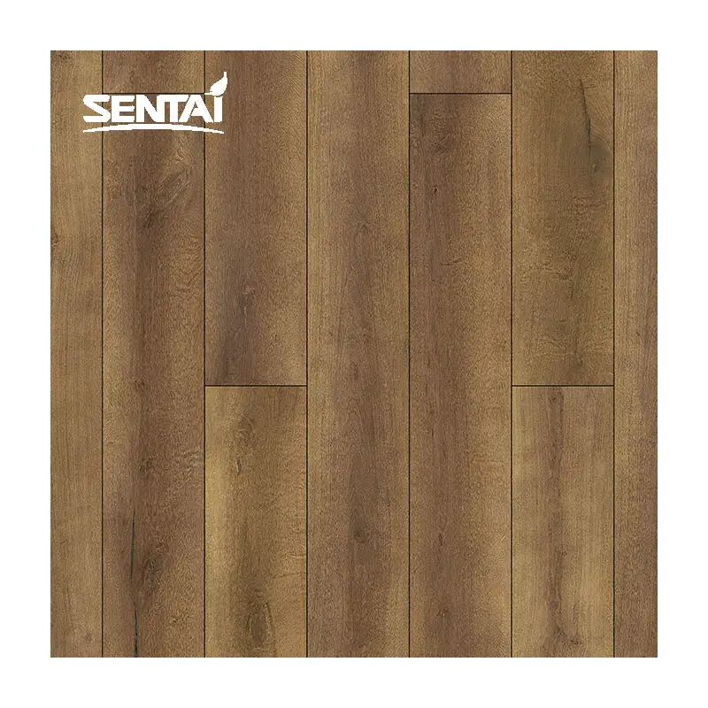Sentai high grade herringbone wood laminate flooring v-groove painting SPC flooring