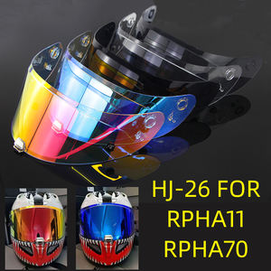 Visière NG Brand HJ-26 en chrome bleu or transparent pour casques <span class=keywords><strong>RPHA</strong></span>-11 et <span class=keywords><strong>RPHA</strong></span>-70, en ABS résistant aux rayures - Product Image 3