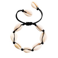 Bracelet en coquillages géométriques de style hawaïen avec nœud chinois, fait main, perles de coquillages naturels, bijoux unisexes, accessoire décontracté, Yiwu