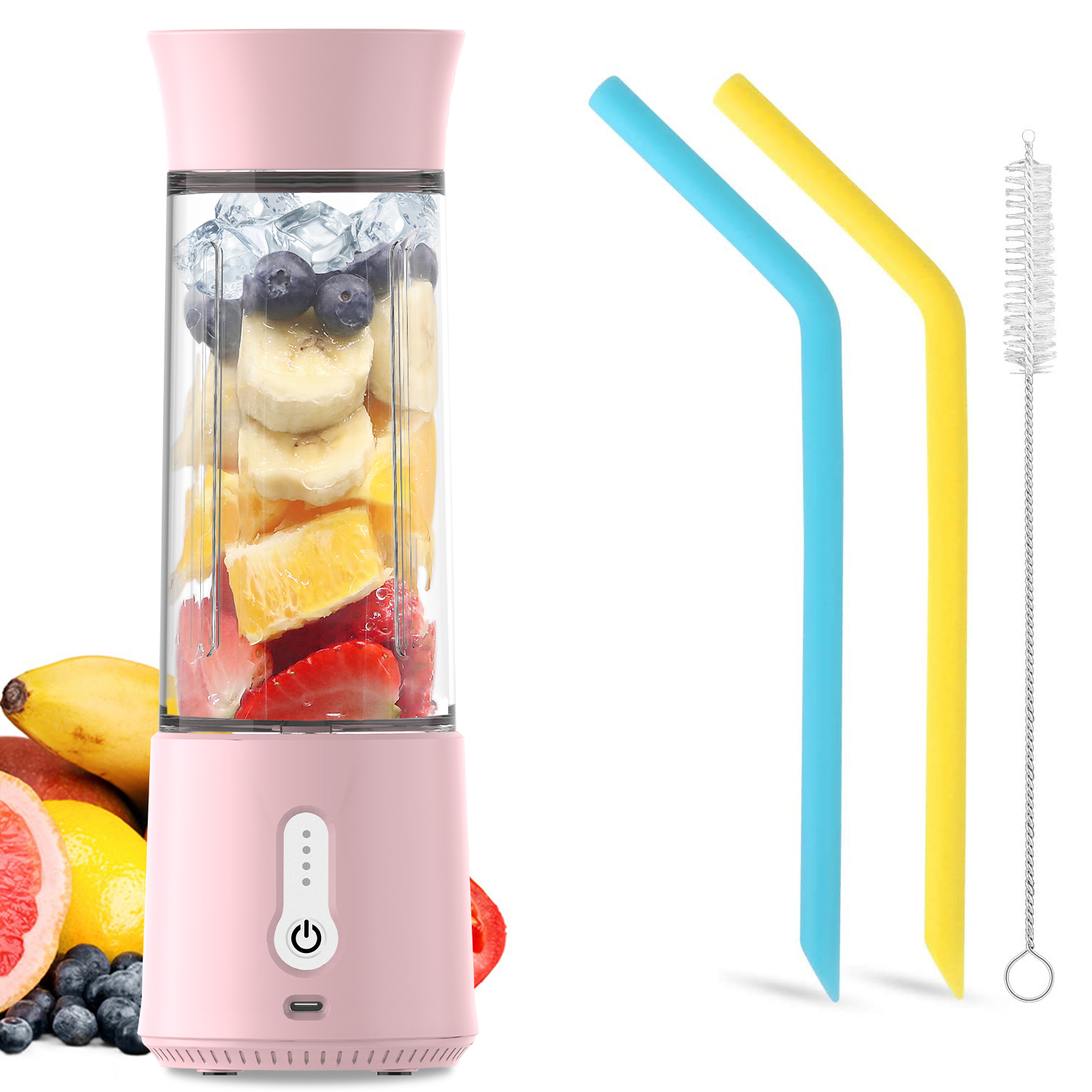 В наличии на складе в США! Прямая поставка, 500 мл, портативный блендер для сока, соковыжималка, чашка, Миксер для смузи, бутылка для фруктов