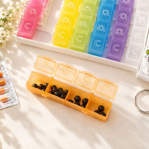 Boîte de Rangement Électronique avec Minuteur et Alarme, Organisateur Hebdomadaire Numérique à 28 Compartiments pour Vitamines et Médicaments, Boîte à Pilules 7 Jours - Product Image 6