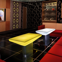 Table de bar LED-RGB 16 couleurs changeantes, table lumineuse en plastique de forme conique étanche