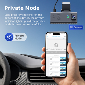 Ống kính kép lái xe ghi âm HD xe máy ảnh 4G GSM Radar cảm biến một chìa khóa REC Ai Xe Máy ảnh GPS định vị xe bảo vệ máy ảnh - Product Image 4