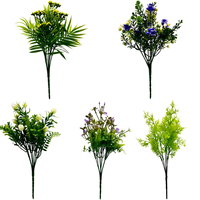 Feuilles de fougère en bambou durables de 35 cm, fleurs artificielles en PE, bouquet écologique, décoration pour mariage, nouvel an chinois, décoration de la maison