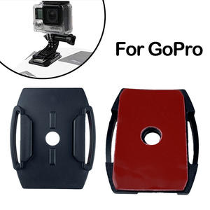 Plaque de montage à base <span class=keywords><strong>plate</strong></span> adhésive avec 14 trous de vis pour casques, vélos, planches à roulettes, voitures pour caméra d'<span class=keywords><strong>action</strong></span> - Product Image 2