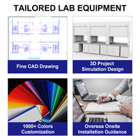 Meilleurs fournisseurs de mobilier de laboratoire : Étagères à réactifs en acier configurables, tables et bancs de laboratoire avec armoires pour laboratoire scientifique