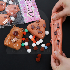 ユニセックスプラスチックソフトリバウンド漫画ストレス解消TPR Mochi Capybara Marmot Squishy <span class=keywords><strong>Toys</strong></span>マルチサイズ - Product Image 4