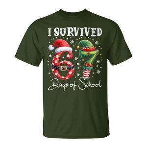 Sobreviví a 67 días de escuela, camiseta navideña con diseño de Candy Cane Six Seven - Product Image 1