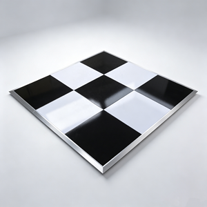 Wedding Dance Floor Outdoor/Indoor Black and White Checkered Dance Floor, Used for Decorating Weddings and Party Events - Product Image 1