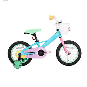 Vélo pour enfants, garçons et filles, <span class=keywords><strong>3</strong></span> ans et plus, <span class=keywords><strong>roues</strong></span> d'apprentissage, panier, cadre en acier carbone, frein à patin, vélo à pédales de 12, 14, 16, 18 pouces - Product Image 5