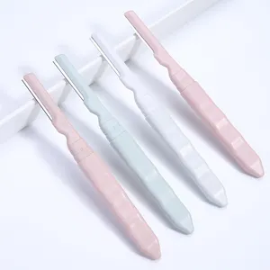 Lameila OEM 2pcs 눈썹 셰이퍼 세트 휴대용 Dermaplaning 여성 눈썹 면도기 얼굴 면도기 헤어 리무버 눈썹 트리머 A957