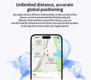 Localisateur <span class=keywords><strong>GPS</strong></span> Android Google dédié ITag anti-perte, sans limite de distance, pour animaux de compagnie, enfants, personnes âgées et objets de valeur - Product Image 5