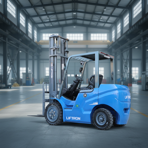 Chariot élévateur contrepoids électrique au lithium Liftron série DE de 3,5 tonnes pour la coordination et la manutention logistique sur site - Product Image 1