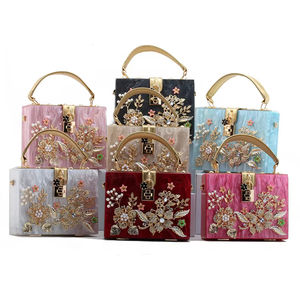 Atacado Vintage Moda Evening Bags Embreagem e Bolsas De Acrílico Senhoras Festa De Casamento Caixa De Noiva Bolsas China - Product Image 1