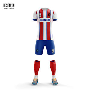 HOSTARON, venta al por mayor, sublimación personalizada, uniforme de fútbol para adultos, camisetas de fútbol de secado rápido, conjuntos de camisetas de fútbol transpirables para hombres - Product Image 2