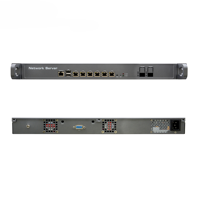R320E X86 Pfsense Firewall Barebone with 6 LAN 1U 2*DDR4 Max 64GB Oem Opnsense Pfsense Firewall Hardware Mini Pc 10g