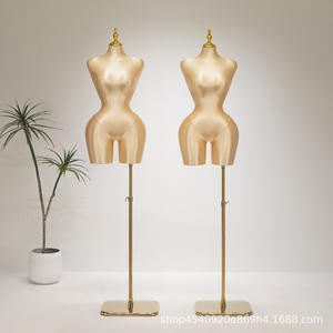 패브릭 BBL 여성 곡선 PU 가슴 마네킹 드레스폼 의류폼 라지 사이즈 힙 가슴 바디 골드 마네킹 여성 토르소 - Product Image 2