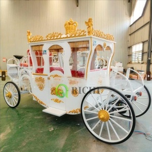 Carrozza principessa elettrica decorazione di nozze all'aperto di natale carrozza reale carrozza reale Design portabicchieri da tavolo - Product Image 3