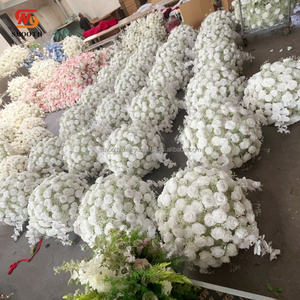 LISSE blanc pur 3D babybreath fleurs pièce maîtresse mariage arrangement floral décor - Product Image 3