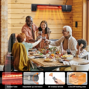 Calentador eléctrico infrarrojo montado en la pared y el techo <span class=keywords><strong>Panel</strong></span> de calefacción impermeable para pasillo Patio exterior Habitación - Product Image 6