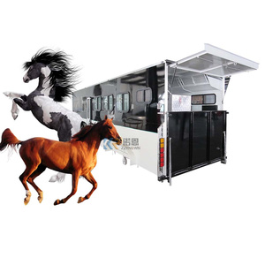 Venta al por mayor de remolque de <span class=keywords><strong>jaula</strong></span> de caballo clásico de nuevo diseño de cuello de cisne remolque de caballo con sala de estar <span class=keywords><strong>para</strong></span> la venta - Product Image 3