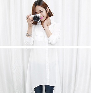Women's Long Sleeve Chiffon Sun Protection Shirt Upf 50 Anti Uv Mid Length Base Layer Clothing For Outdoor Wear - Product Image 5