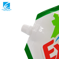 Sac d'emballage debout en plastique réutilisable personnalisé pour savon liquide lessive détergent vaisselle