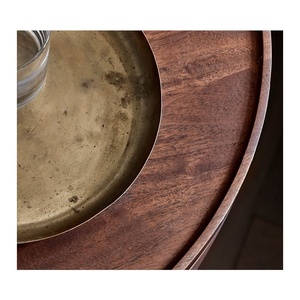 Đồ Nội Thất Phòng Ngủ Bằng Gỗ Mới Nhất 2021 Bàn Đầu Giường Mộc Mạc Hình Bầu Dục Bàn Đầu Giường Phòng Ngủ - Product Image 5