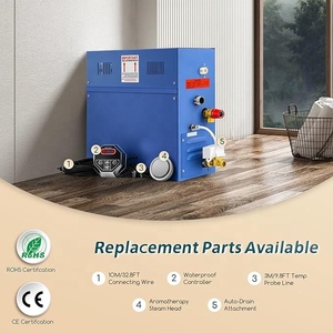 STCMOET Generator uap <span class=keywords><strong>Hammam</strong></span> Turki, Generator Shower Sauna rumah mandi uap Spa dengan pengeringan sendiri 9KW - Product Image 2