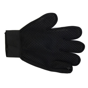 Gants de toilettage pour animaux de compagnie, bleus, pour le massage et le bain des chats et des chiens, double usage - Product Image 2