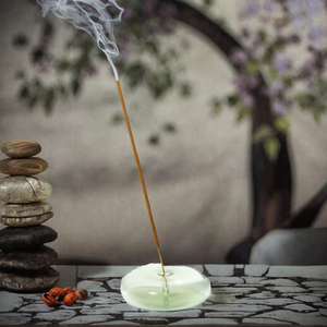 Becora – Porte-encens minimaliste en verre coloré, brûleur d'encens à bulles, diffuseur d'aromathérapie pour la maison, toutes saisons - Product Image 2