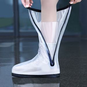 Waterproof Rain Boot Covers Unisex High Top Rubber Sole Non Slip For Rainy Days - Product Image 1