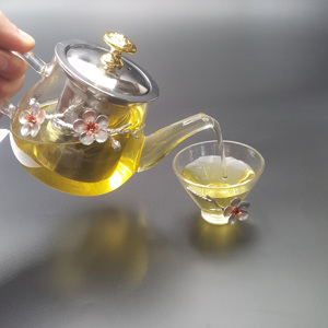 Hot Selling <strong>Glass</strong> <strong>Teapot</strong> With Stainless Steel Infuser Black Tea/Flower Tea <strong>Teapot</strong> for Drinking Set - Product Image 5