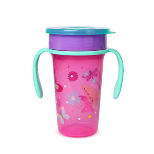 Gobelet d'apprentissage en silicone anti-fuite à <span class=keywords><strong>360</strong></span> degrés pour bébé et enfant, personnalisé en gros, avec poignée - Product Image 5