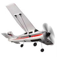 Couleur blanche 200 mètre distance de contrôle avant roulement 2.4G 3 canaux télécommande planeur avion avec lumière led
