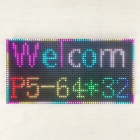 Module d'affichage LED intérieur couleur intégrale SMD P5, signalisation numérique LED, mur vidéo LED, affichage de pixels d'animation HD TV RBG, panneau LED HUB75