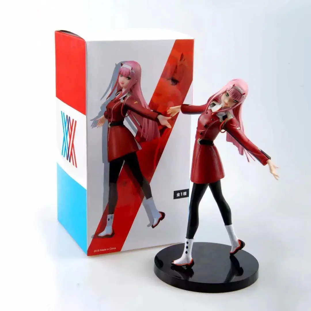 2023 Wholesale 21cm Anime Action Figure National Team Zero Two 02 Partner Killer Standing Girl Ornament Boxed