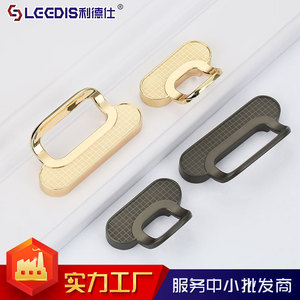 Lgedis Modern Zinc Alloy Drawer Handle Bar Shape Durable Furniture Cabinet <b>Hardware</b> <b>Wardrobe</b> Door Pulls - Product Image 4