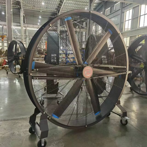 Industrial HVLS Floor Fan IE5 Magnet Motor 6 Blade Nature Wind Touch <b>Control</b> WIFI Adjustable Direction up Down Commercial - Product Image 2