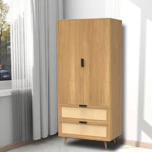 Recién llegado, armario de muebles de MDF para dormitorio moderno Coset, armario para sala de estar con características de almacenamiento ajustables