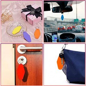 Porte-clés en plastique en gros Sy62, porte-numéro d'hôtel, porte-étiquette de bagage coloré en ABS pour motel - Product Image 4