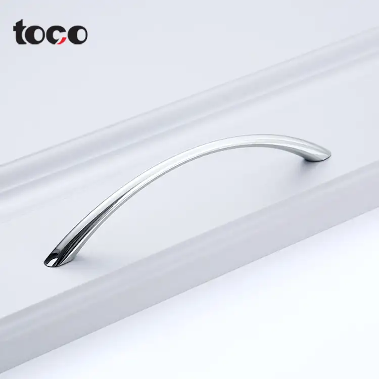 Tocoオフィスキャビネットデザイン高品質ワードローブロングキッチンワードローブロングプルラウンドフラッシュブラス素朴なキャビネットハンドル